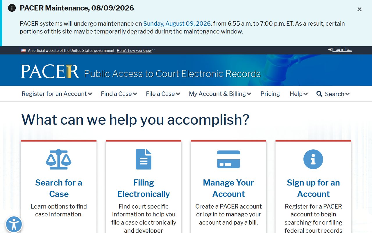 Wharton County criminal records federal PACER portal