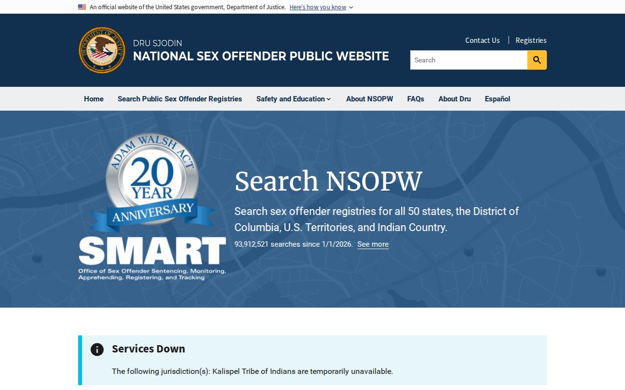 Wharton County sex offender search extended through NSOPW
